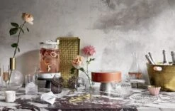 Daphne Glass Serving Bowl Set Of 8 -Cb2 PalazzoMarbelizedTeaLightJL18 1