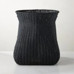 Palmer Black Wicker Storage Basket