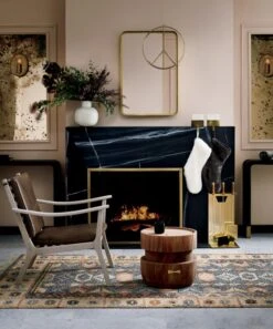 Antique Brass Fireplace Screen 12 Antique Brass Fireplace Screen -Cb2 ParlayDoveGreyLeatherLoungeOC18