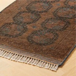 Pascala Moroccan Hand-Knotted Copper Wool Runner Rug 2.5'x8' 7 Pascala Moroccan Hand-Knotted Copper Wool Runner Rug 2.5'x8' -Cb2 PascalaHdkdNZWlCprRnnr2p5x8ROS23