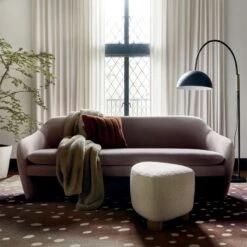 Natural Tan Basketweave Blackout Window Curtain Panel 48"x84" -Cb2 PaviaGreyLoveseatAG21 1x1