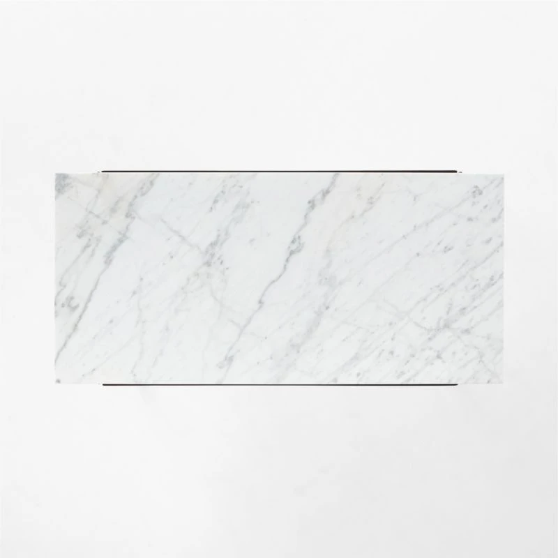 Pavilion Black Metal Outdoor Dining Table With Marble Top Model 6141 8 Pavilion Black Metal Outdoor Dining Table With Marble Top Model 6141 - Image 6