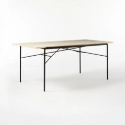 Pavilion Travertine Outdoor Dining Table Model 6141 9 Pavilion Travertine Outdoor Dining Table Model 6141 -Cb2 Pavilion6141TrvrtnDngTbl3QSSS21