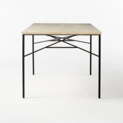 Pavilion Travertine Outdoor Dining Table Model 6141 10 Pavilion Travertine Outdoor Dining Table Model 6141 -Cb2 Pavilion6141TrvrtnDngTblSDSSS21