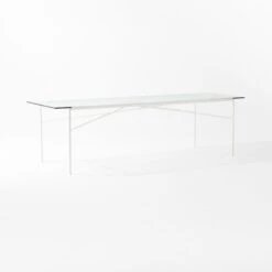 Pavilion Large Ivory Metal Outdoor Patio Dining Table With Glass Top Model 6142 9 Pavilion Large Ivory Metal Outdoor Patio Dining Table With Glass Top Model 6142 -Cb2 Pavilion6142IvDnTbWGlsTp3QSSS22