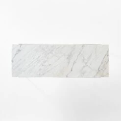 Pavilion Ivory Metal Outdoor Dining Table With Marble Top Large Model 6142 -Cb2 Pavilion6142LBkDnTbWMbTpTOPSSS23