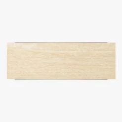 Large Pavilion Travertine Outdoor Dining Table Model 6142 12 Large Pavilion Travertine Outdoor Dining Table Model 6142 -Cb2 Pavilion6142LgTrvtDngTblTOPSSS21