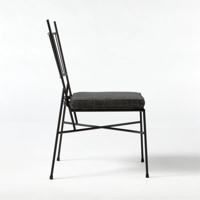 Pavilion Dining Chair With Grey Sunbrella ® Cushion Model 6350 Set Of 4 7 Pavilion Dining Chair With Grey Sunbrella ® Cushion Model 6350 Set Of 4 - Image 5