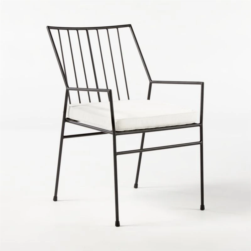 Pavilion Dining Armchair With Ivory Sunbrella ® Cushion Model 6470 Set Of 2 6 Pavilion Dining Armchair With Ivory Sunbrella ® Cushion Model 6470 Set Of 2 - Image 4