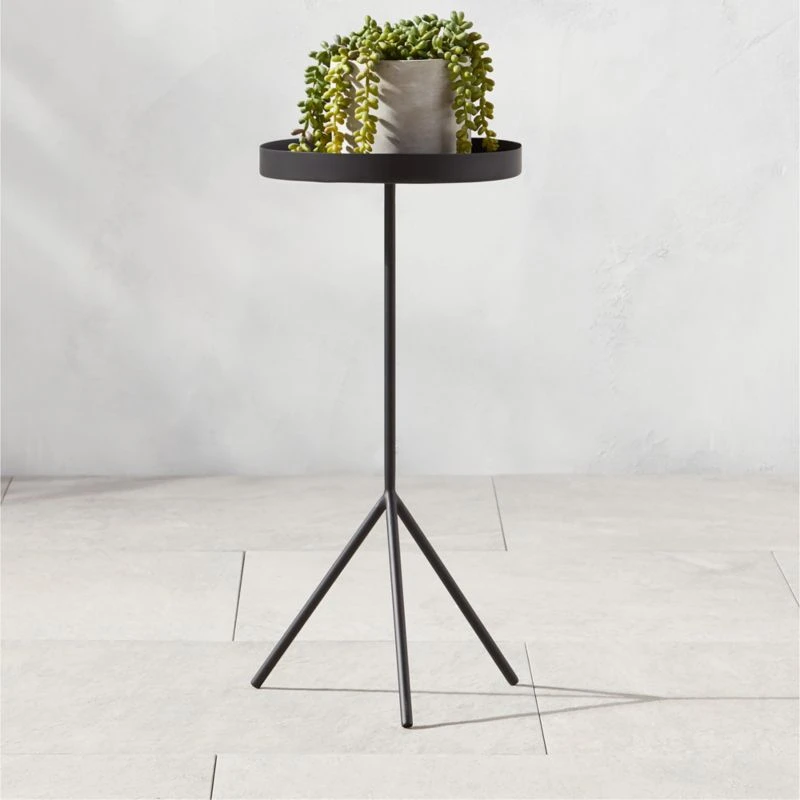 Pavilion Black Cocktail Table/Plant Stand 21.5" 4 Pavilion Black Cocktail Table/Plant Stand 21.5" - Image 2