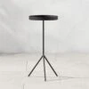 Pavilion Black Cocktail Table/Plant Stand 21.5" -Cb2 PavilionPtStCtlTbBk21p5inSHS22