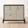 Perch Lacquered Linen File Cabinet -Cb2 PerchFileCredenzaSHS23