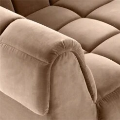 Pezzo 4-Piece L-Shaped Toffee Brown Velvet Sectional Sofa With Left Arm -Cb2 PezzoBgVlvtLAChairAVSSS23