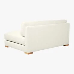 Piazza Apartment Sofa With White Oak Legs -Cb2 PiazzaAptSofaSnow3QBF19