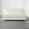 Piazza Apartment Sofa With White Oak Legs -Cb2 PiazzaAptSofaSnowSHF19 1x1