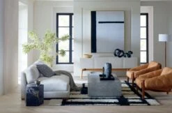 Black Aluminum Ribbon Table Sculpture -Cb2 PiazzaCollectionJerseyJN20 1