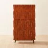 Piera Mahogany Wood Bar Cabinet 1 Piera Mahogany Wood Bar Cabinet -Cb2 PieraWoodBarCabinetSHS22