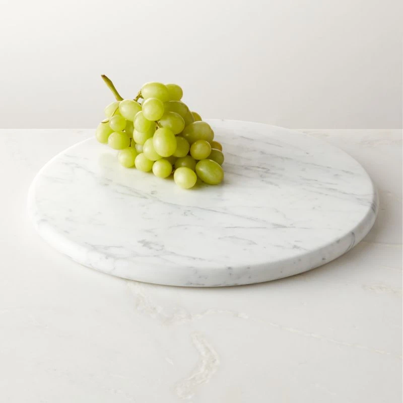 Piero Round Marble Serving Platter 4 Piero Round Marble Serving Platter - Image 2