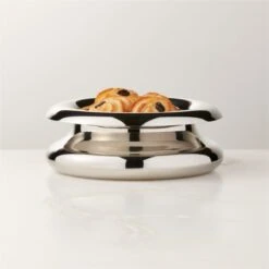 Piero Polished Stainless Steel Serving Bowl Small -Cb2 PieroSmPldSSBowlAVSHF22