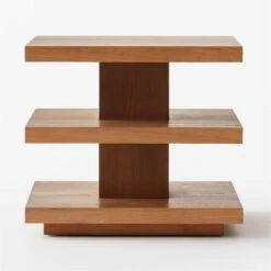 Pila Wood Tiered Side Table 7 Pila Wood Tiered Side Table -Cb2 PilaSideTableSOSSF21