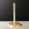 Polished Brass Paper Towel Holder -Cb2 PolishedBrsPaperTowelHldrSHF21