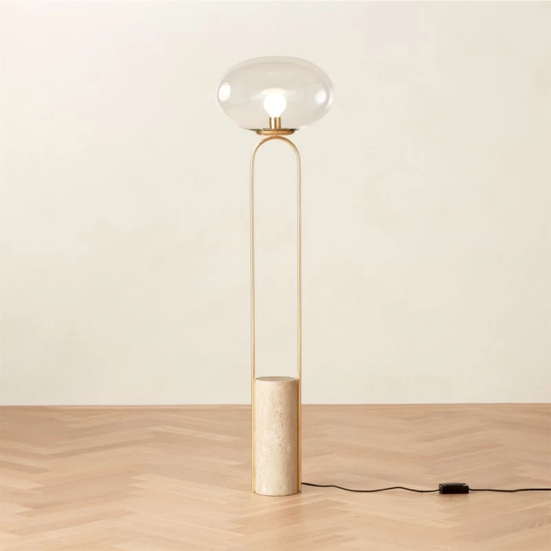 Polo Travertine Floor Lamp 4 Polo Travertine Floor Lamp - Image 2