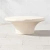 Pompeo Round Ivory Cast Resin Outdoor Coffee Table Small -Cb2 PompeoResinTableSmSHS23