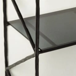 Ponte Black Metal Wall Mount Bookshelf Wide 9 Ponte Black Metal Wall Mount Bookshelf Wide -Cb2 PonteHmrdRdTallBookcaseAV3SHS22