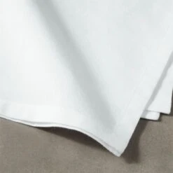 Poplin White Cloth Napkins Set Of 8 -Cb2 PoplinWhiteNapkinRO2F18