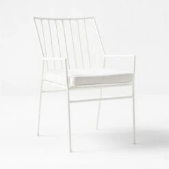 Pavilion Ivory Outdoor Dining Armchair With Ivory Sunbrella ® Cushion Model 6470 Set Of 4 10 Pavilion Ivory Outdoor Dining Armchair With Ivory Sunbrella ® Cushion Model 6470 Set Of 4 -Cb2 PvlnIvDngChrWIvyChM64703QSSS22 1