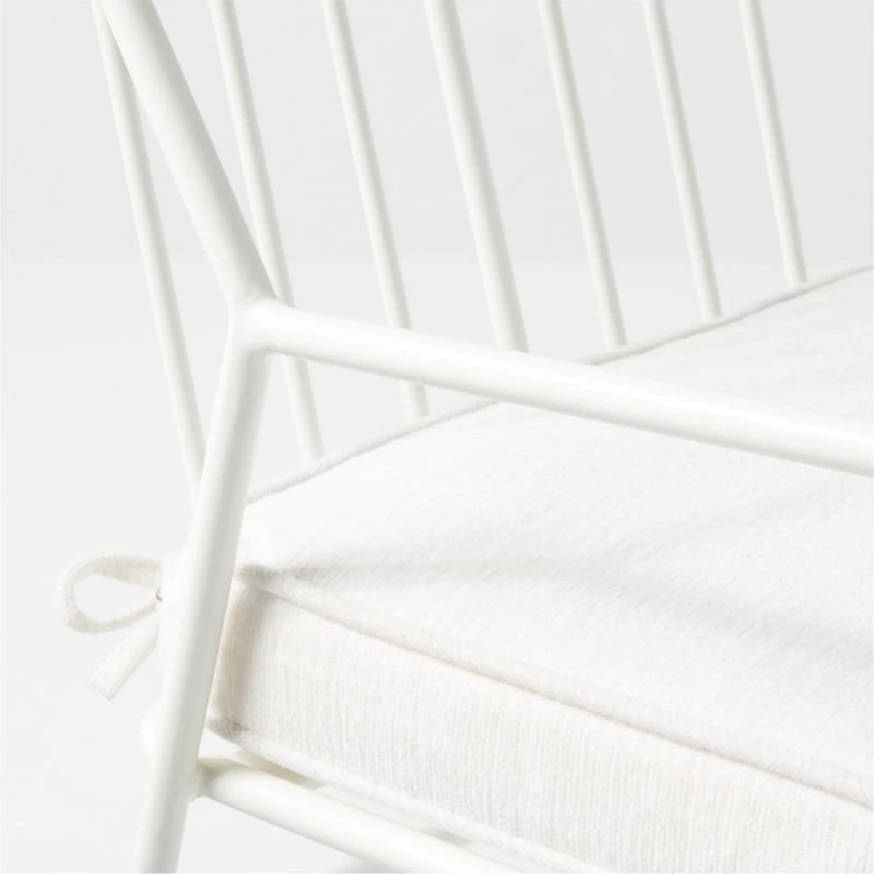 Pavilion Ivory Outdoor Dining Armchair With Ivory Sunbrella ® Cushion Model 6470 Set Of 2 8 Pavilion Ivory Outdoor Dining Armchair With Ivory Sunbrella ® Cushion Model 6470 Set Of 2 - Image 6