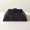 Pyramid Black Marble Box 2 Pyramid Black Marble Box -Cb2 PyramidBlkMarbleBoxSHF22