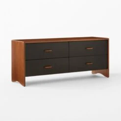 Ralston Low 4-Drawer Wood Dresser -Cb2 RalstonWltNLthLowDrssr3QSSS23