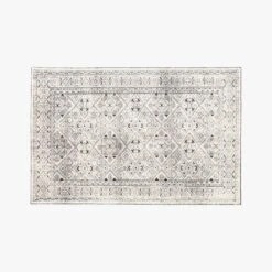 Raumont Handknotted Black Detailed Area Rug 5'x8'