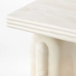 Remoli Swirled Cream Resin Desk -Cb2 RemoliResinDeskAVSSS23