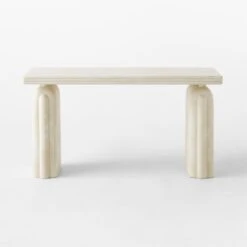 Remoli Swirled Cream Resin Desk -Cb2 RemoliResinDeskSOSSS23