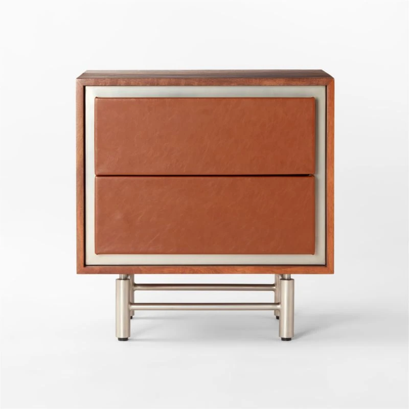 Renwick 2-Drawer Mango Wood Nightstand 4 Renwick 2-Drawer Mango Wood Nightstand - Image 2