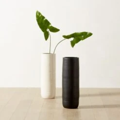 Reo Tall Black Vase -Cb2 ReoLargeVaseGroupFHS23