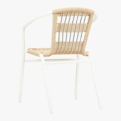 Rex Open Weave Outdoor Armchair -Cb2 RexChairOpenWeave3QBS17
