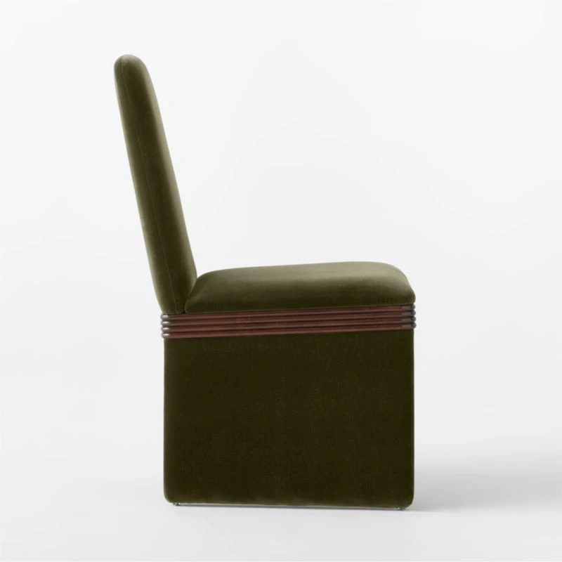 Rhodes Green Upholstered Velvet Dining Chair Set Of 4 7 Rhodes Green Upholstered Velvet Dining Chair Set Of 4 - Image 5