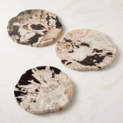 Ring Petrified Wood Serving Board -Cb2 RingPtrfdWdServingBoardSHS23