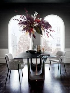 Azalea Boucle Chair Set Of 4 -Cb2 RoccoRectangularMarbleDiningFCNV19