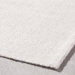 Rodes Performance White Indoor/Outdoor Area Rug 5'x8' -Cb2 RodesTxtdPrfmIvoryRug8x10AVSHS23