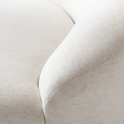 Roma Curved 3-Piece White Performance Fabric Sectional Sofa -Cb2 RomaWht3PcSectAVSSS22