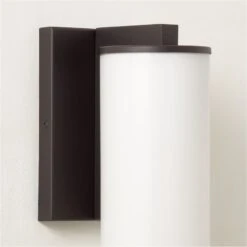 Ronda Indoor/Outdoor Matte Black Wall Sconce -Cb2 RondaMttBkInNOutdrScncAVSHF22