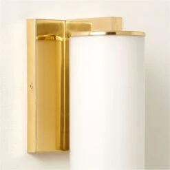 Ronda Indoor/Outdoor Polished Brass Wall Sconce -Cb2 RondaPldBrsInNOutdrScncAVSHF22