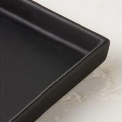 Rubber Coated Black Vanity Tray 9 Rubber Coated Black Vanity Tray -Cb2 RubberBlkCtdVanityTrayAVSHS23