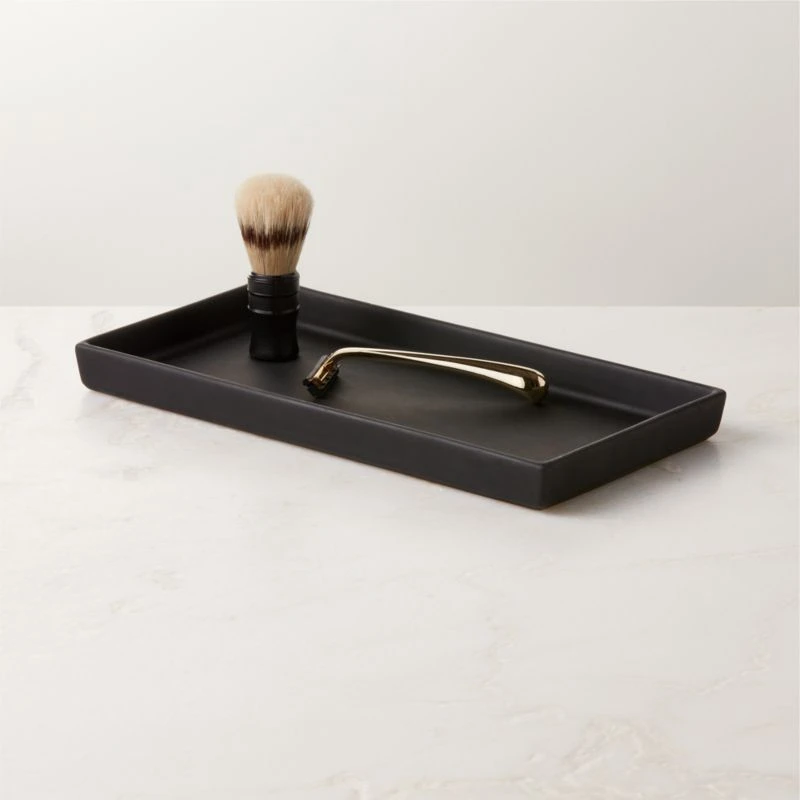 Rubber Coated Black Vanity Tray 5 Rubber Coated Black Vanity Tray - Image 3