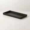 Rubber Coated Black Vanity Tray -Cb2 RubberBlkCtdVanityTraySHS23