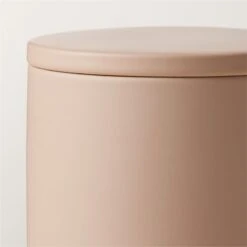 Rubber-Coated Sand Bathroom Canister 7 Rubber-Coated Sand Bathroom Canister -Cb2 RubberNeutCtdCanisterAVSHS23